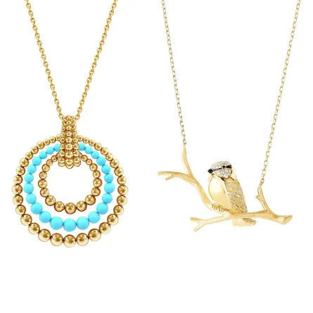 تزيني بقلادات ذهب غير تقليدية لإطلالة عصرية جريئة في 2024