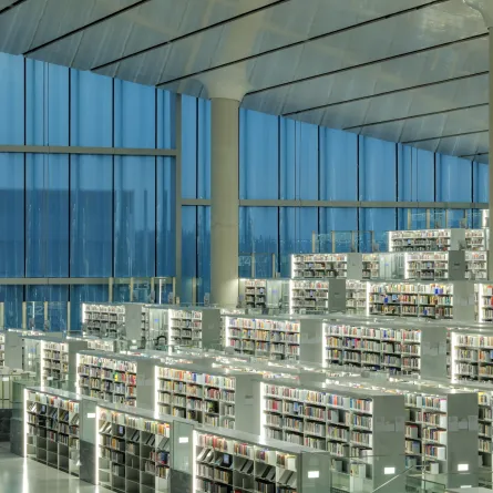 مكتبة قطر الوطنية. الصورة من الموقع الرسمي للمكتبة