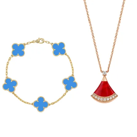 مجوهرات عصرية مرصوفة بالعقيق الملون من أشهر الدور العالمية