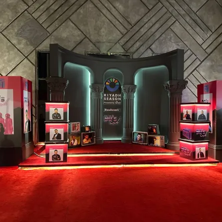 استعدادات مسرح أبو بكر قبل انطلاق حفل كاسيت 90