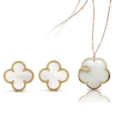 مجوهرات مُرصعة بالأحجار الكريمة البيضاء لشتاء 2024