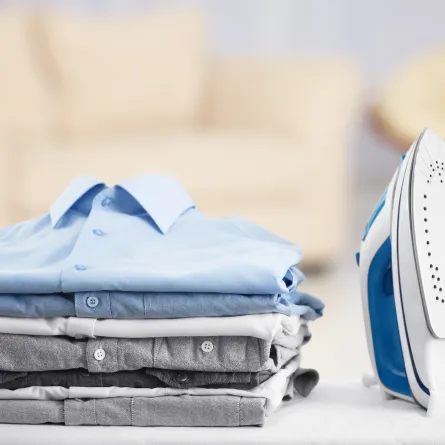 الملابس بعد الكي