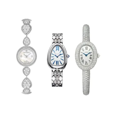 أفخم موديلات ساعات بالذهب الأبيض