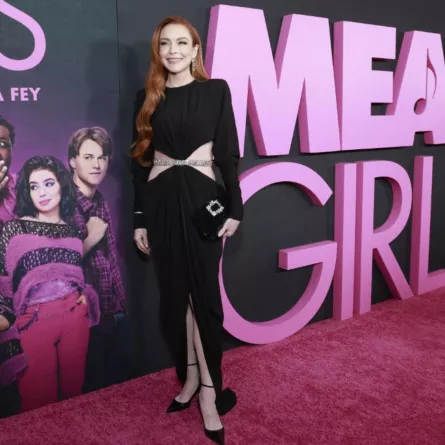 ليندسي لوهان في نيويورك (Lindsay Lohan in New York). مصدر الصورة: Jason Mendez/Getty Images for Paramount Pictures/AFP