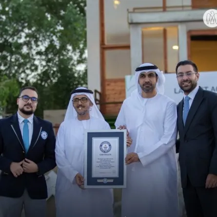 ثقافة وسياحة أبوظبي تسجل رقما قياسيا جديدا في غينيس. الصورة من مكتب أبوظبي الإعلامي