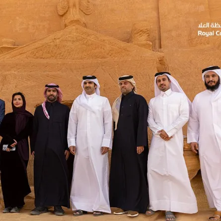 تدشين الرحلات الجوية المباشرة بين الدوحة والعُلا. الصورة من الحساب الرسمي لمحافظة العلا على منصة x