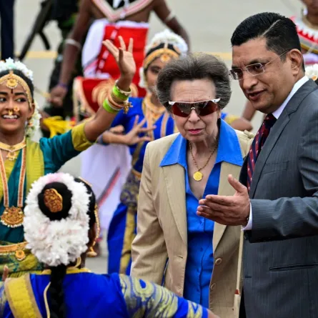 الأميرة آن Princess Anne في سريلانكا.. (مصدر الصورة: Ishara S. KODIKARA / AFP)