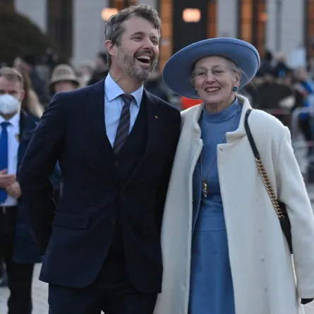 الملكة مارغريت والأمير فريدريك في برلين (Queen Margrethe II and Crown Prince Frederik in Berlin). مصدر الصورة: John MACDOUGALL / AFP
