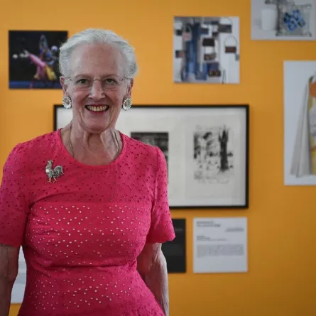 الملكة مارغريت  Queen Margrethe في متحف Henri Martin (مصدر الصورة:  Valentine CHAPUIS / AFP)