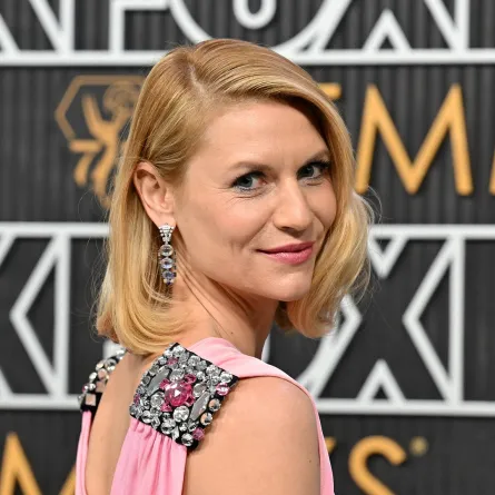 US actress Claire Danes arrives for the 75th Emmy Awards at the Peacock Theatre at L.A. Live in Los Angeles on January 15, 2024. (Photo by Robyn BECK / AFP)