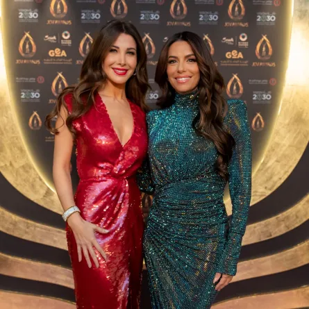 إيفا لونغوريا ونانسي عجرم مصدر الصورة: المكتب الإعلامي لـ MBC