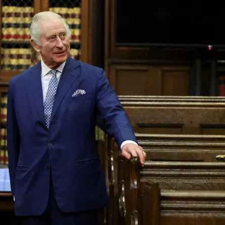 الملك تشارلز King Charles III في محكمة لندن (مصدر الصورة: HANNAH MCKAY / POOL / AFP)