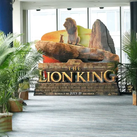 فيلم The Lion King في مسرح AMC Loews Lincoln Square في مدينة نيويورك. مصدر الصورة: Lars Niki/Getty Images for IMAX/AFP
