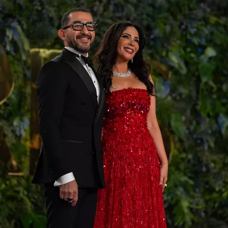 منى زكي وأحمد حلمي - الصورة من المكتب الإعلامي لـ mbc