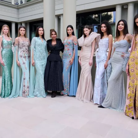 زينة زكي- الصورة من المكتب الإعلامي لأسبوع دبي للموضة