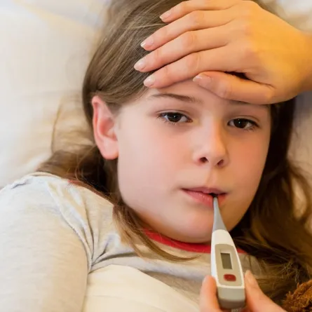 صورة لطفلة مريضة