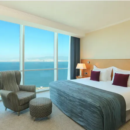 ديكورات بسيطة في غرف فندق جراند ازمير اوزديليك