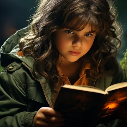 صورة لفتاة تقرأ