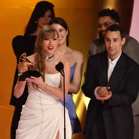 تايلور سويفت Taylor Swift في حفل جوائز غرامي (مصدر الصورة :  Valerie Macon / AFP)