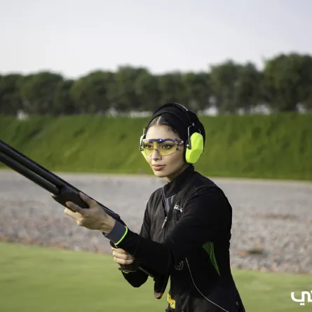 بطلة الرماية القطرية ريم الشرشني 
