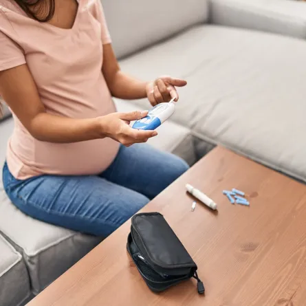 صورة لامرأة حامل مصابة بسكري الحمل