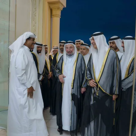 حاكم الشارقة يفتتح مهرجان الشارقة للشعر النبطي. الصورة من مكتب الشارقة الإعلامي