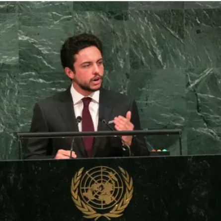 الأمير الحسين (Prince Al Hussein bin Abdullah II). مصدر الصورة: Kevin Hagen/Getty Images/AFP