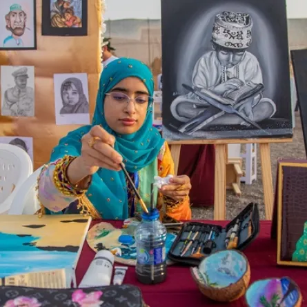 فعاليات شتاء شمال الشرقية. الصورة من وكالة الأنباء العمانية