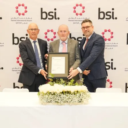 مطار حمد الدولي يحصل على شهادة "الآيزو" في إدارة الصحة والسلامة المهنية. الصورة من حساب Hamad Int'l Airport الرسمي على منصة x