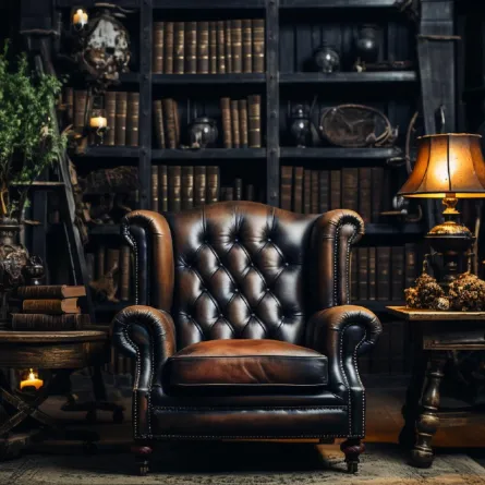 نموذج من  أسلوب الأكاديمية المظلمة في الديكور