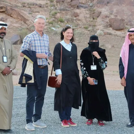 من زيارة سفيرة مملكة الدنمارك لدى السعودية لمنارة حائل الفضائية 