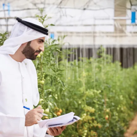  هيئة أبوظبي للزراعة والسلامة الغذائية تحصل على شهادة الاعتماد في معيار الأيزو 37000:2021 . الصورة من مكتب أبوظبي الإعلامي