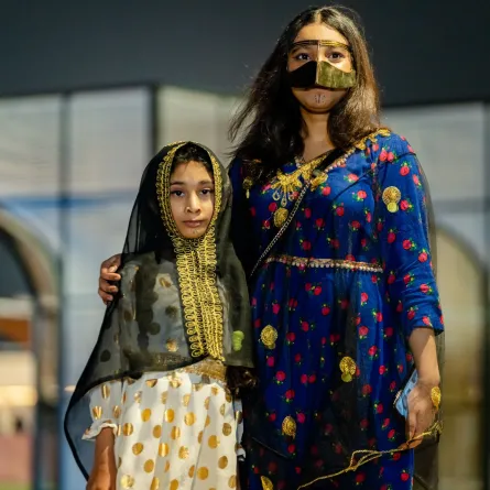 الأزياء التراثية السعودية  في يوم التأسيس