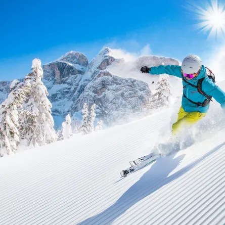 متعة التزلج في الشتاء