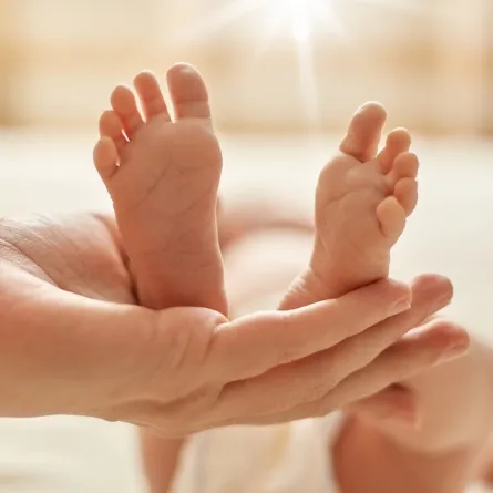 صورة لقدم طفل رضيع