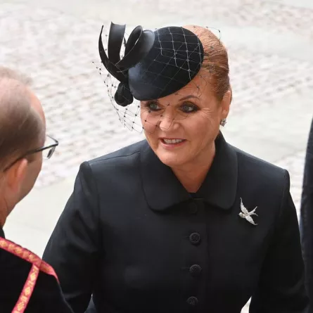 سارة فيرغسون Sarah Ferguson في جنازة الملكة إليزابيث (مصدر الصورة: Geoff PUGH / POOL / AFP)