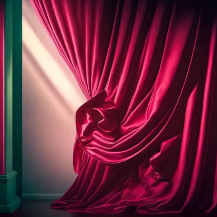  ستارة مصنوعة من الساتان المصبوغ بصباغ الفيفا ماجنتا 