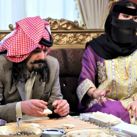 ماجد مطرب فواز وريم عبدالله -الصورة من المركز الاعلامي ل ام بي سي