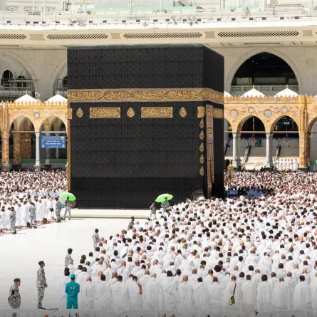 صحن المطاف يستقبل المعتمرين في رمضان - الصورة من حساب الهيئة العامة للعناية بشؤون المسجد الحرام والمسجد النبوي على منصة إكس