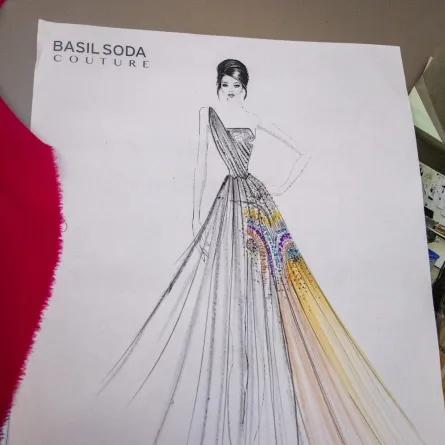 رسم تصويري لجاد سودا - تصوير سمر شباني.