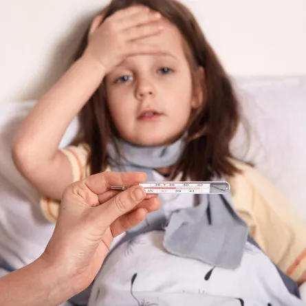 صورة لطفلة مريضة