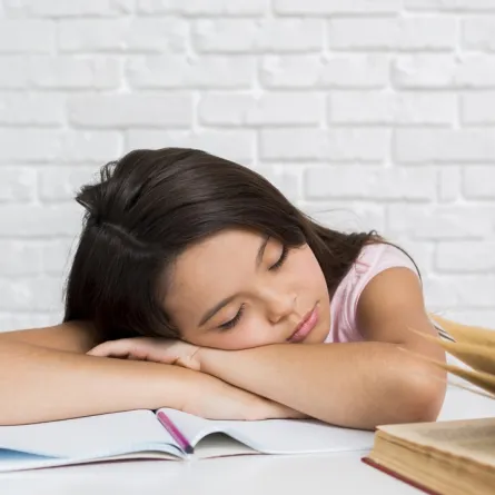 صورة لطفلة نائمة