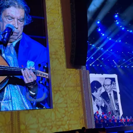 عبد الوهاب الدوكالي من حفل "الليلة المغربية" - خاص "سيدتي" تصوير: زكية البلوشي