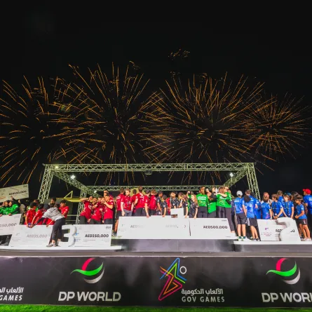 نهاية النسخة الخامسة من الألعاب الحكومية. الصورة من الحساب الرسمي للشيخ حمدان بن محمد على منصة x