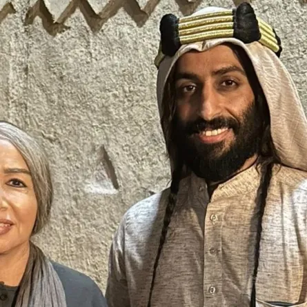 مريم الغامدي- وخالد صقر من كواليس شرار -الصورة من المصدر