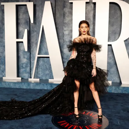 باريس جاكسون Paris Jackson في حفل الأوسكار 2023 بدورته الـ 95 في بفرلي هيلز كاليفورنيا- (مصدر الصورة: Michael TRAN / AFP)