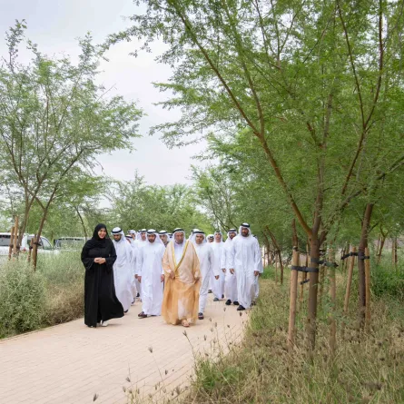 افتتاح  مشروع الطهر العربي. الصورة من مكتب الشارقة الإعلامي