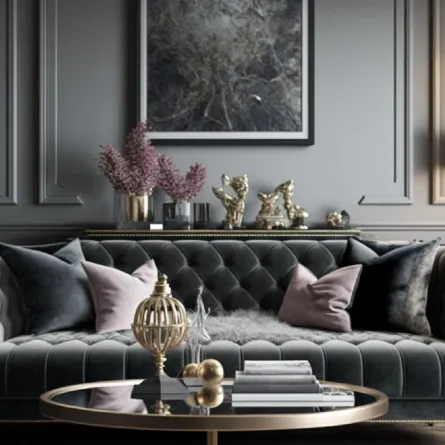 دهان رمادي فاتح مستخدم في طلاء جدران الصالة