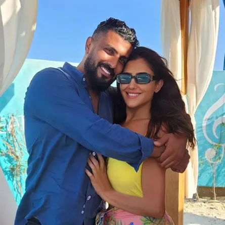 مي عمر ومحمد سامي- الصورة من حساب مي عمر على إنستغرام