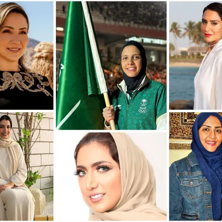 تحية من السعوديات للعلم السعودي